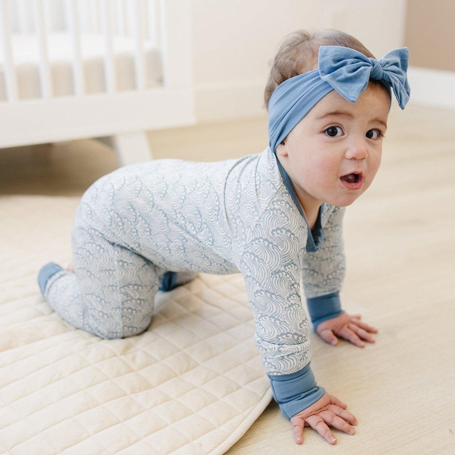 Making Waves Bamboo Zippy Romper by Little Joy Co.