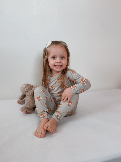 Mama Tattoo Hearts 2pc Bamboo Pajamas by Little Joy Co., product view 4