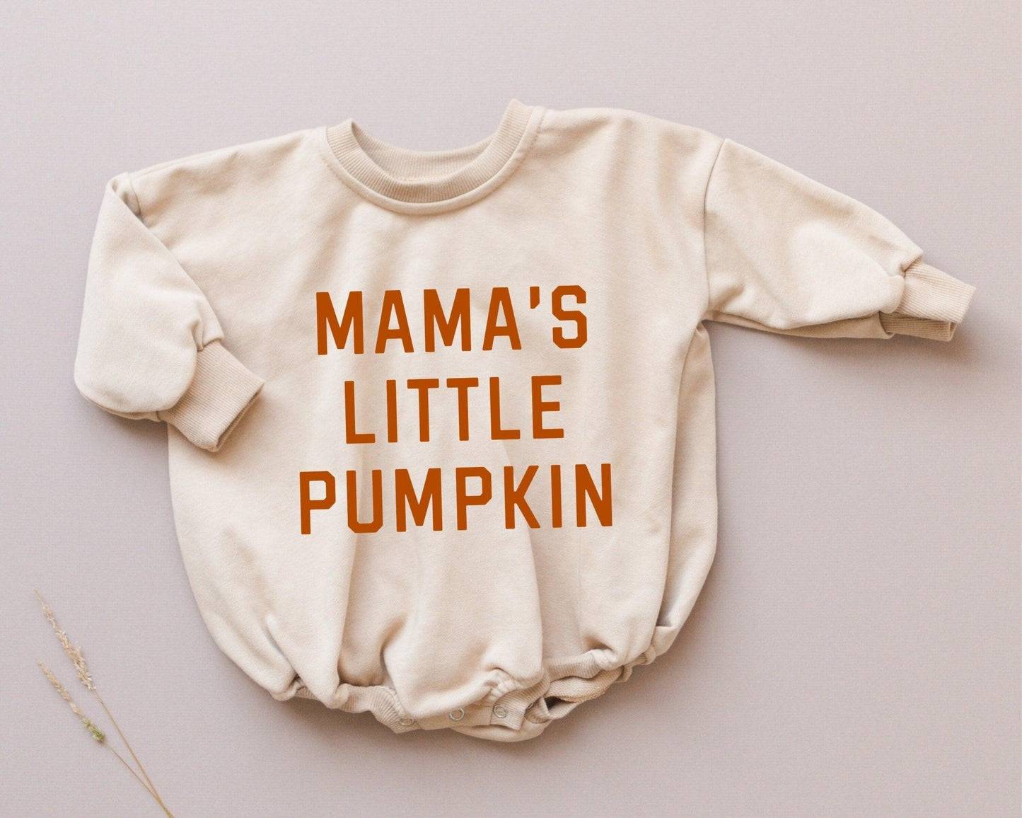 Mama's Little Pumpkin Sweatshirt or Sweatshirt Romper by Little Joy Co., product view 6