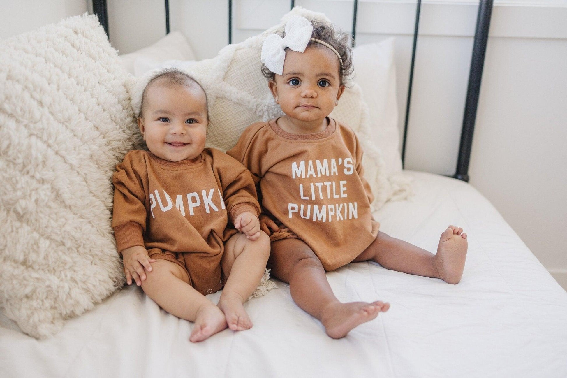 Mama's Little Pumpkin Sweatshirt or Sweatshirt Romper by Little Joy Co., product view 8
