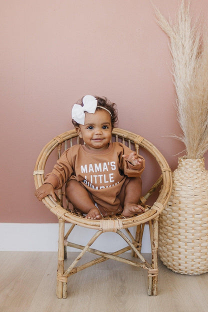 Mama's Little Pumpkin Sweatshirt or Sweatshirt Romper by Little Joy Co., product view 5