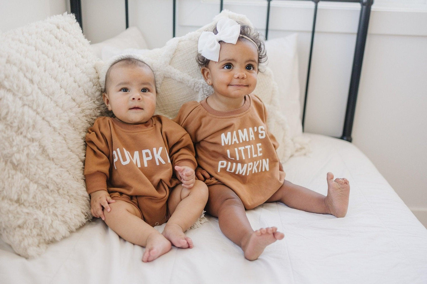 Mama's Little Pumpkin Sweatshirt or Sweatshirt Romper by Little Joy Co., product view 9