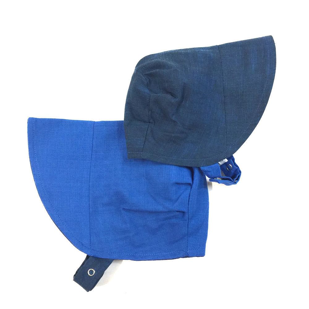 Bonnet in blue streak by UB2 | Urban Baby Bonnets