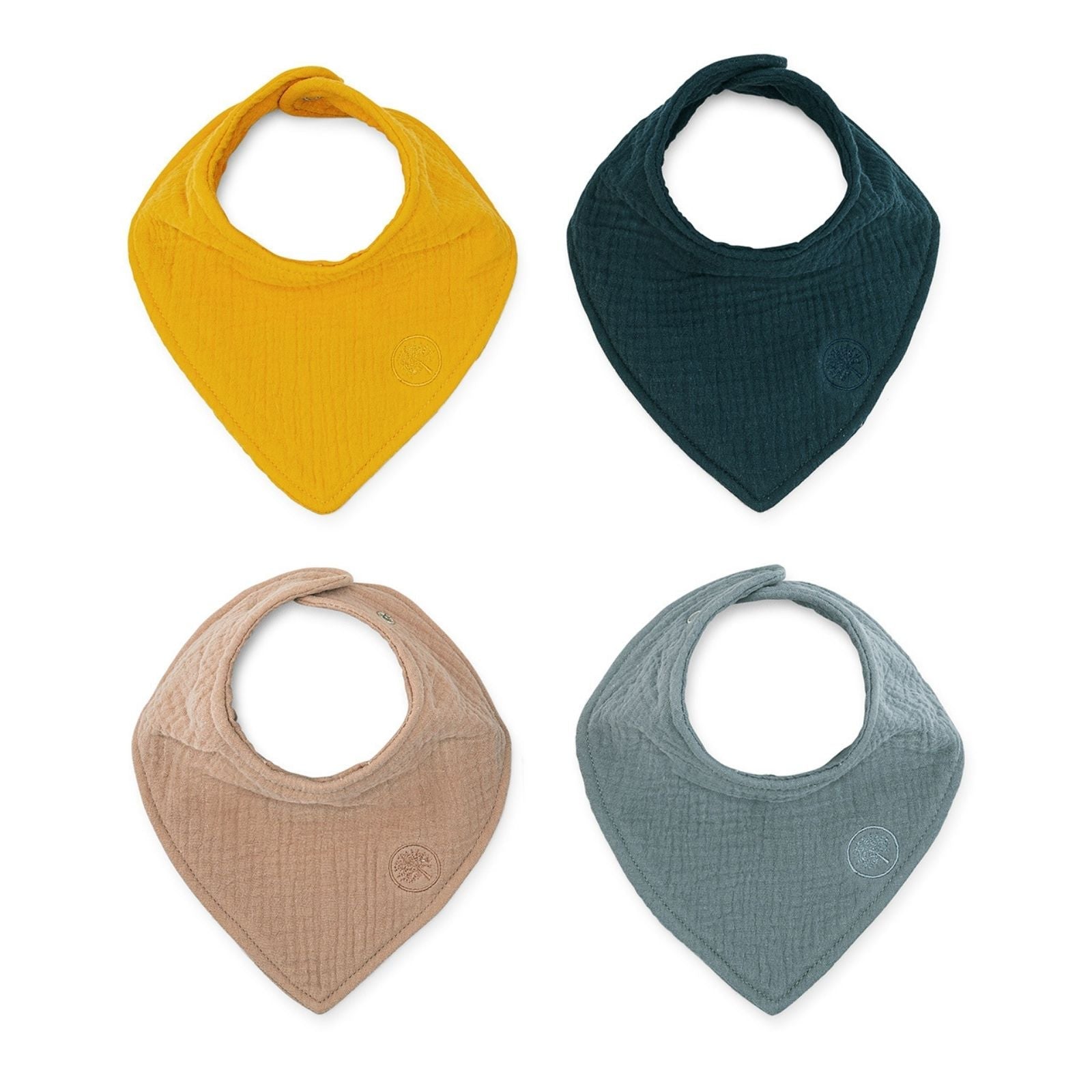 Dune Muslin Bandana Bibs Set (4-Pack) by Parker Baby Co.
