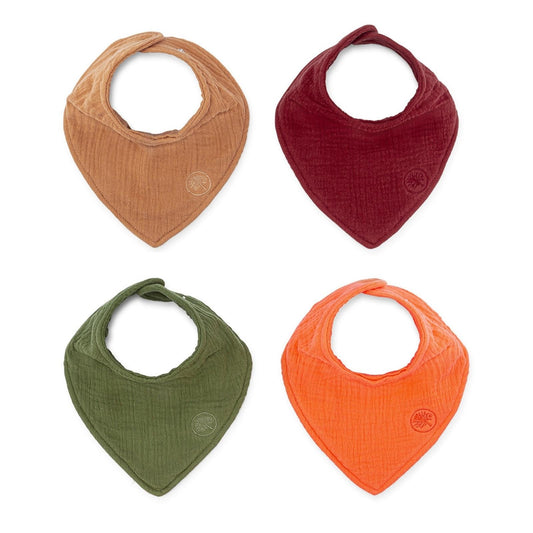 Estes Muslin Bandana Bibs Set (4-Pack) by Parker Baby Co.