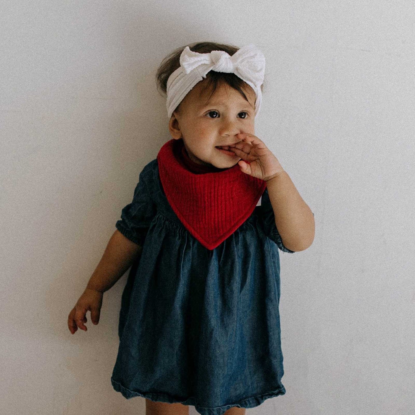 Rose Muslin Bandana Bibs Set (4-Pack) by Parker Baby Co., product view 4