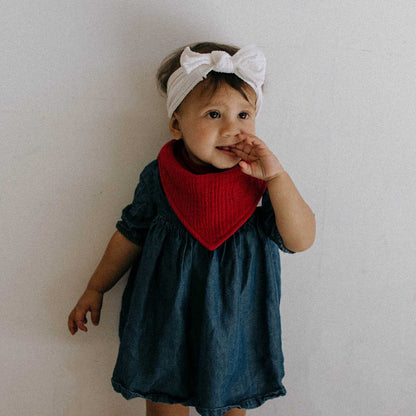 Rose Muslin Bandana Bibs Set (4-Pack) by Parker Baby Co., product view 4