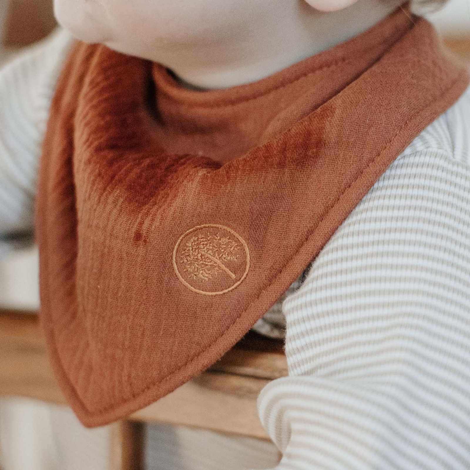 Stormy Muslin Bandana Bibs Set (4-Pack) by Parker Baby Co., product view 8