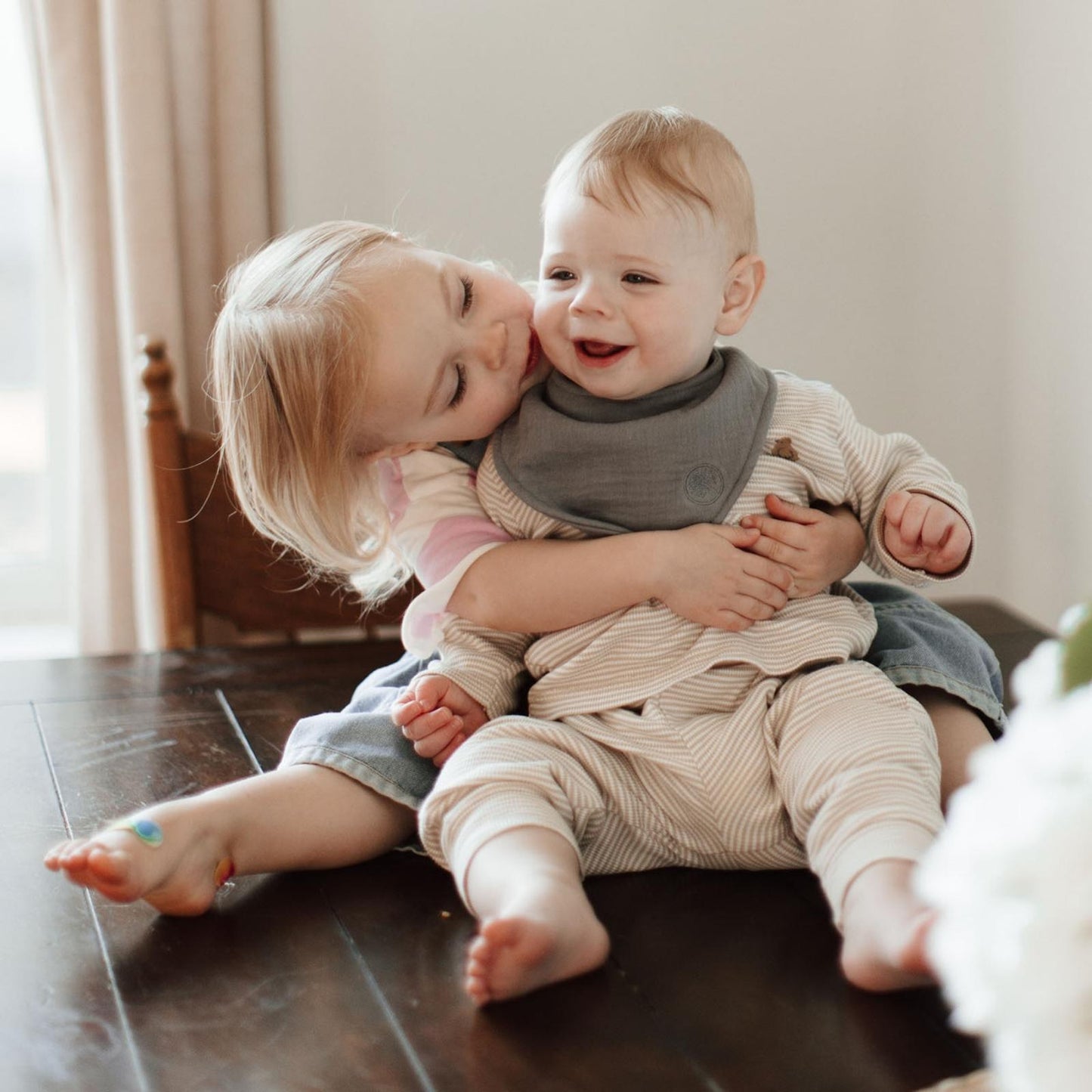 Pebble Muslin Bandana Bibs Set (4-Pack) by Parker Baby Co., product view 13