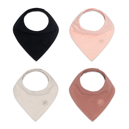Bliss Muslin Bandana Bibs Set (4-Pack) by Parker Baby Co.