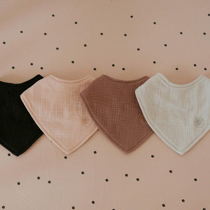Bliss Muslin Bandana Bibs Set (4-Pack) by Parker Baby Co., product view 2