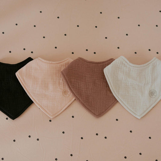 Bliss Muslin Bandana Bibs Set (4-Pack) by Parker Baby Co., product view 2