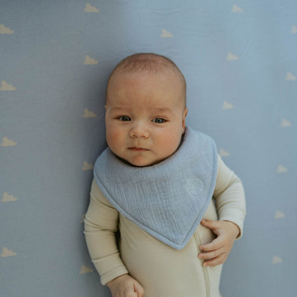 Stormy Muslin Bandana Bibs Set (4-Pack) by Parker Baby Co., product view 4