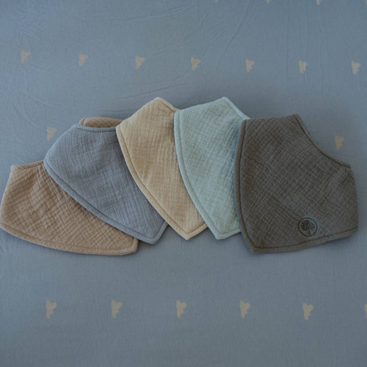 Stormy Muslin Bandana Bibs Set (4-Pack) by Parker Baby Co., product view 2