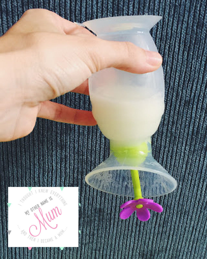 Haakaa Gen 2 Silicone Breast Pump, 4 oz, with Flower Stopper