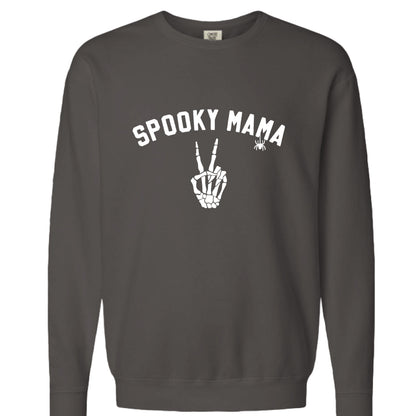 Womens 'Spooky Mama' Comfort Colors Crewneck Sweatshirt by Little Joy Co., product view 4