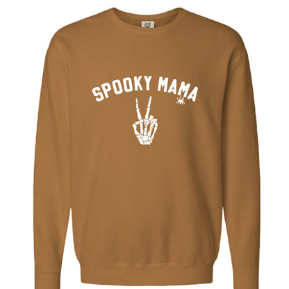 Womens 'Spooky Mama' Comfort Colors Crewneck Sweatshirt by Little Joy Co., product view 5