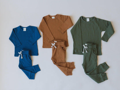 Organic Cotton Ribbed 2pc Set - more colors by Little Joy Co., product view 7
