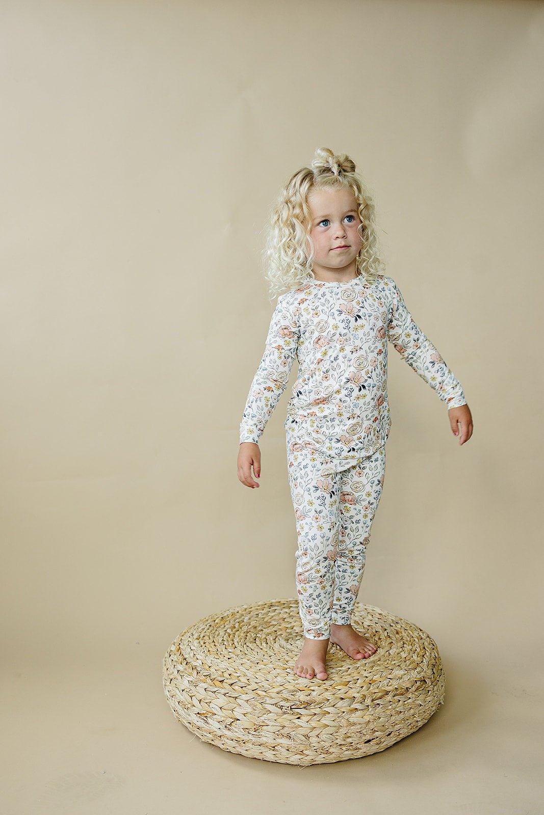 Pastel Petals 2pc Modal Pajamas by Little Joy Co., product view 10