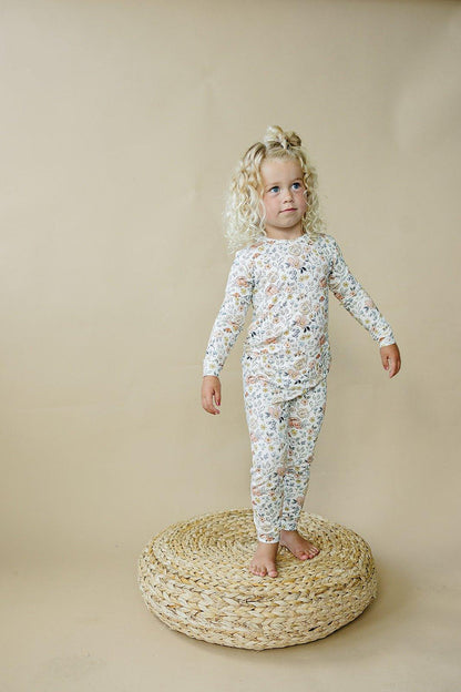 Pastel Petals 2pc Modal Pajamas by Little Joy Co., product view 10