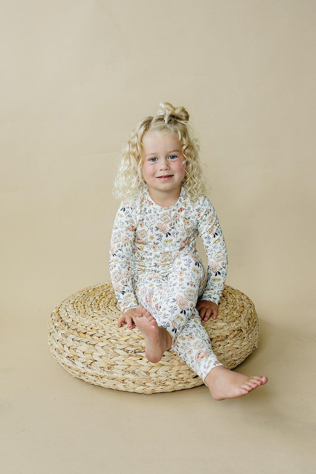Pastel Petals 2pc Modal Pajamas by Little Joy Co., product view 7