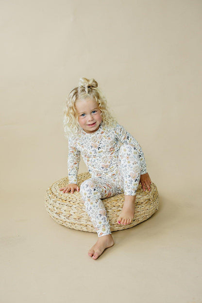 Pastel Petals 2pc Modal Pajamas by Little Joy Co., product view 5