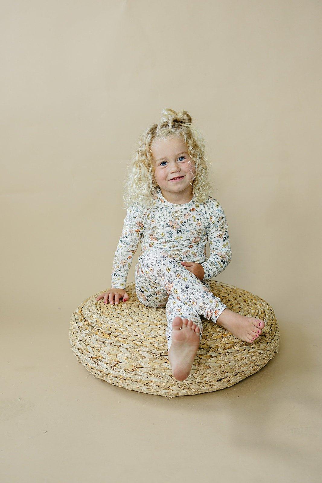 Pastel Petals 2pc Modal Pajamas by Little Joy Co., product view 11