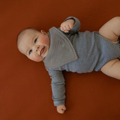 Pebble Muslin Bandana Bibs Set (4-Pack) by Parker Baby Co., product view 6
