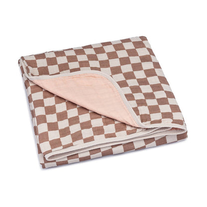 Rosewood Checker Quilt by Parker Baby Co.