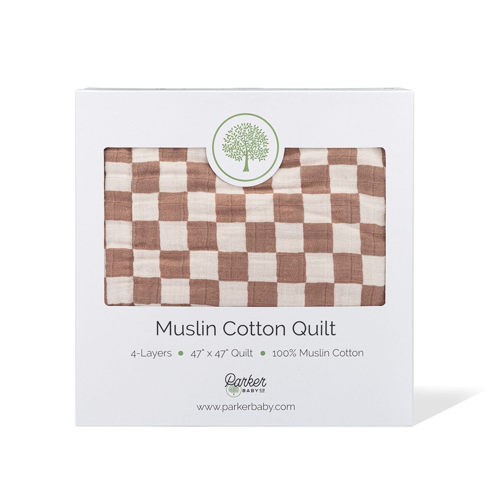 Rosewood Checker Quilt by Parker Baby Co., product view 12