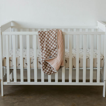 Rosewood Checker Quilt by Parker Baby Co., product view 4