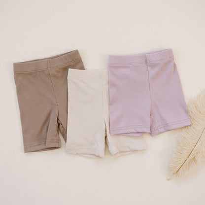 Ribbed Bamboo Bike Shorts by Little Joy Co., product view 3