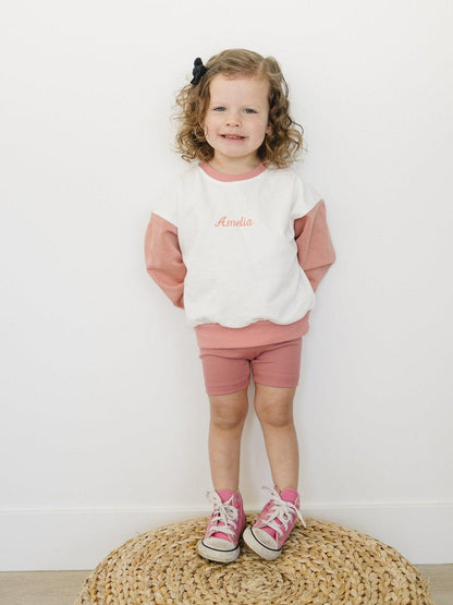 Ribbed Bamboo Bike Shorts by Little Joy Co., product view 6