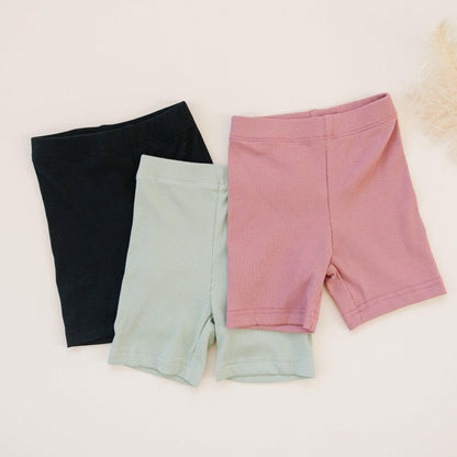 Ribbed Bamboo Bike Shorts by Little Joy Co., product view 4