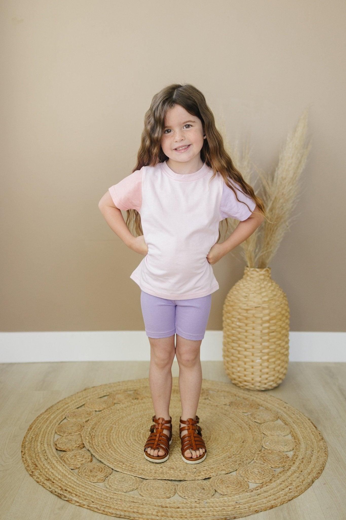 Ribbed Bamboo Bike Shorts by Little Joy Co., product view 7