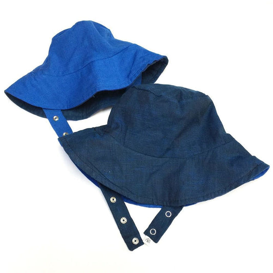 bucket hat in right as rain blue by UB2 | Urban Baby Bonnets