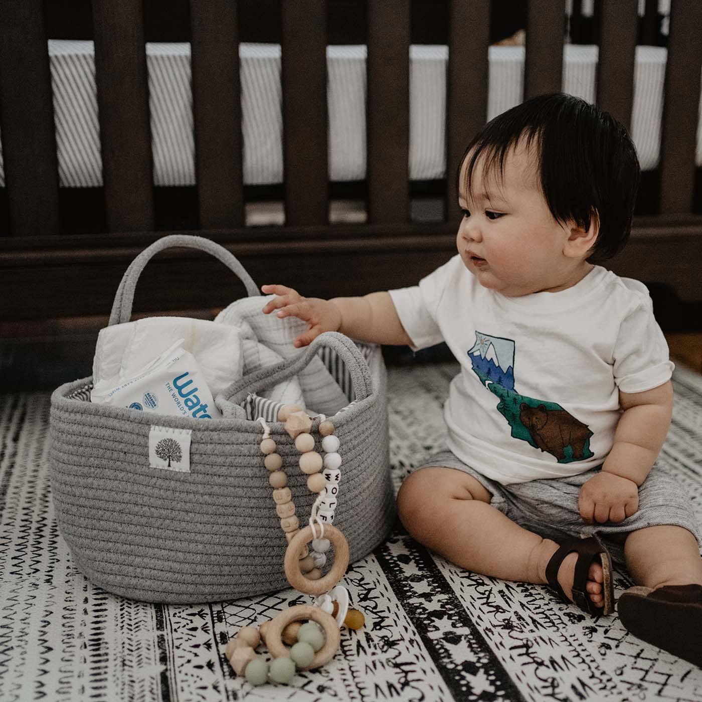 Rope Diaper Caddy by Parker Baby Co., product view 16