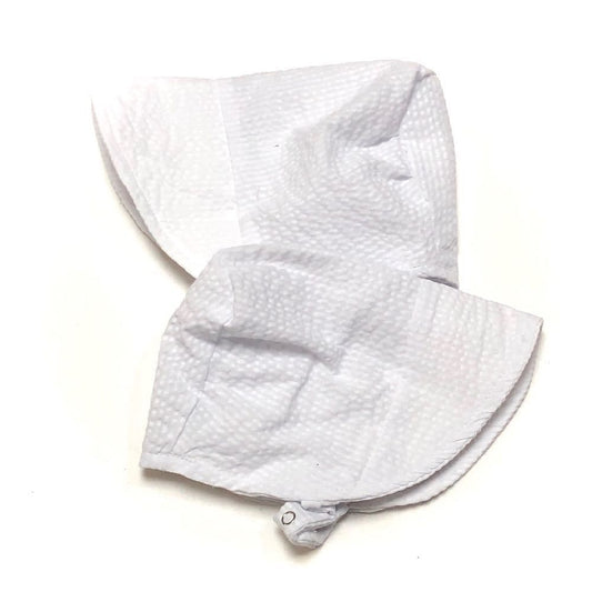 Bonnet in Cape Cod Seersucker white by UB2 | Urban Baby Bonnets