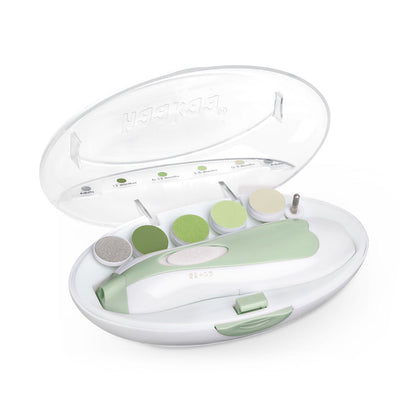 Haakaa Electric Baby Nail Care Set – Meadow, 6 Attachments