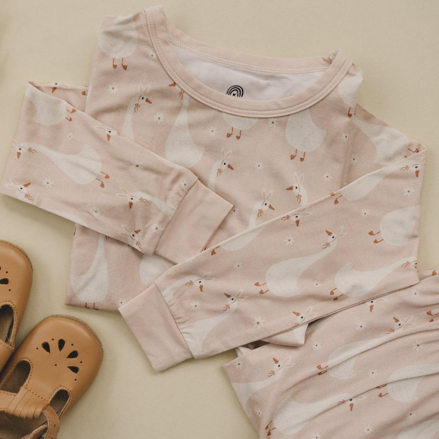 Silly Goose on the Loose 2pc Bamboo Pajamas by Little Joy Co., product view 8