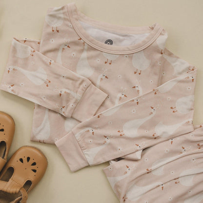 Silly Goose on the Loose 2pc Bamboo Pajamas by Little Joy Co., product view 8