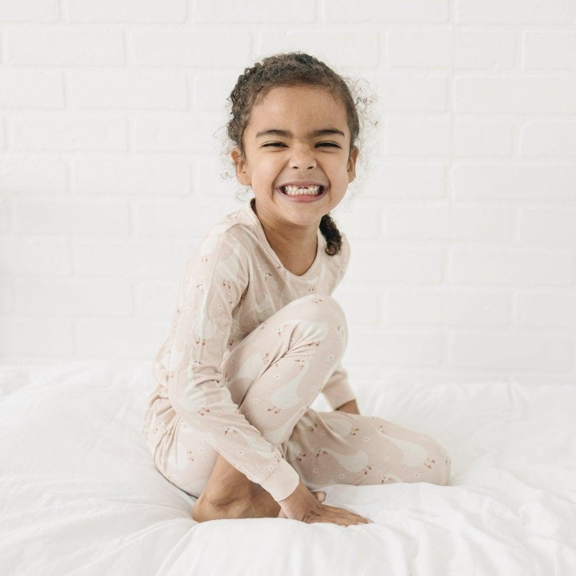 Silly Goose on the Loose 2pc Bamboo Pajamas by Little Joy Co., product view 17