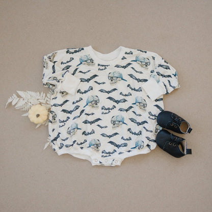 Spooky Bro Bamboo Bubble Romper or Crewneck Sweatshirt by Little Joy Co., product view 5