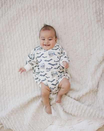 Spooky Bro Bamboo Bubble Romper or Crewneck Sweatshirt by Little Joy Co., product view 10