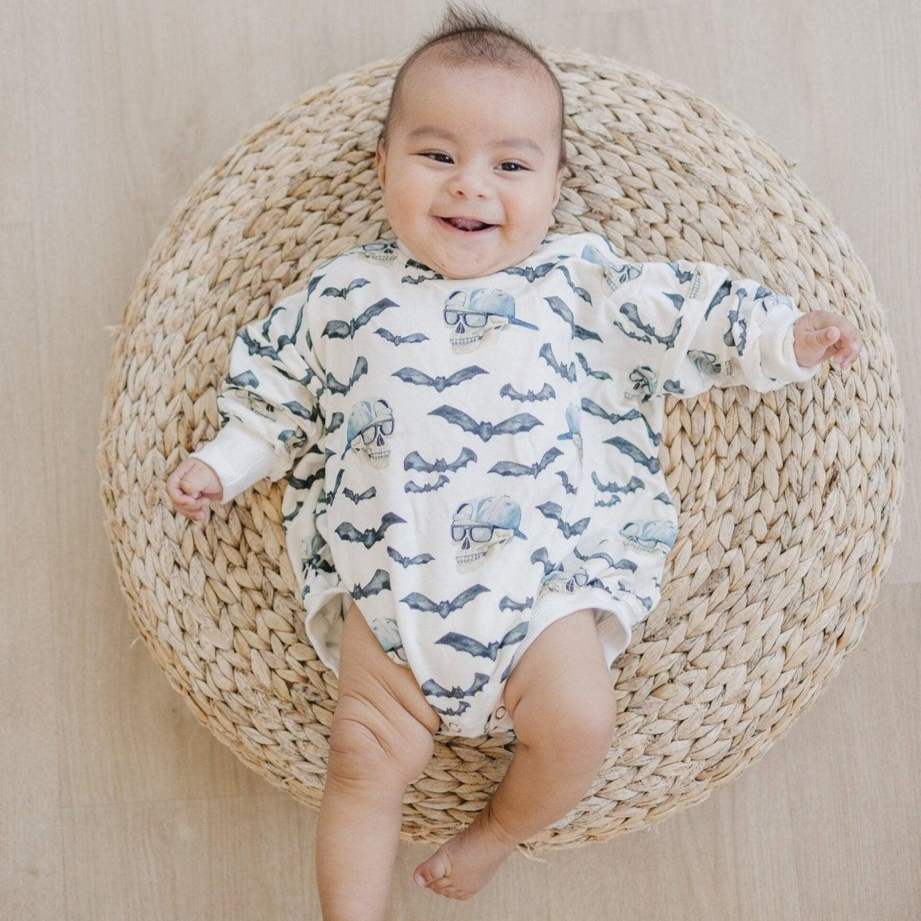 Spooky Bro Bamboo Bubble Romper or Crewneck Sweatshirt by Little Joy Co., product view 9