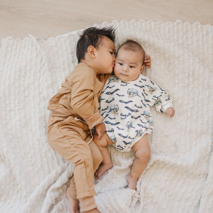 Spooky Bro Bamboo Bubble Romper or Crewneck Sweatshirt by Little Joy Co., product view 12
