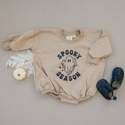 Spooky Season Sweatshirt Romper by Little Joy Co., product view 4