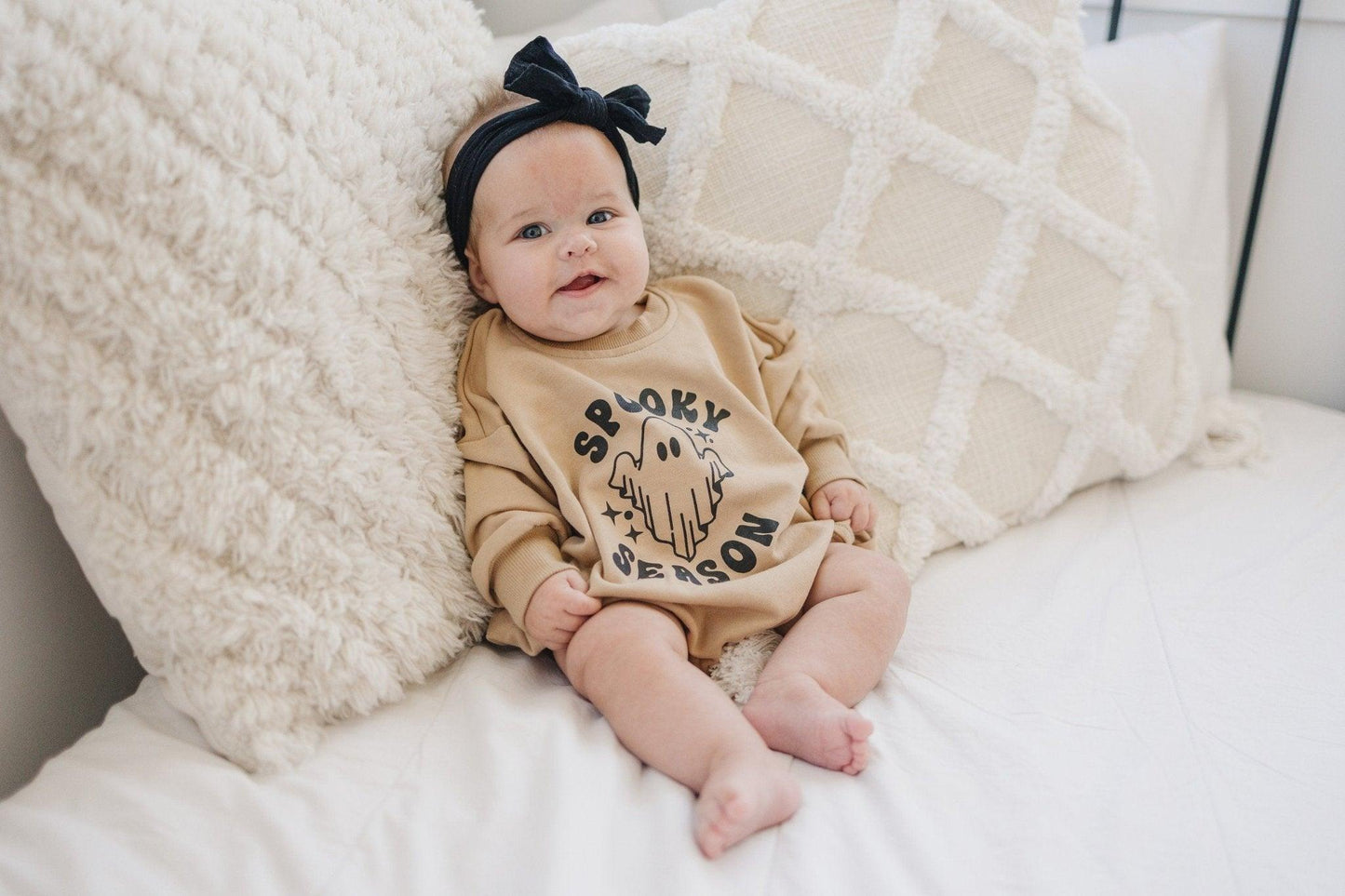 Spooky Season Sweatshirt Romper by Little Joy Co., product view 6