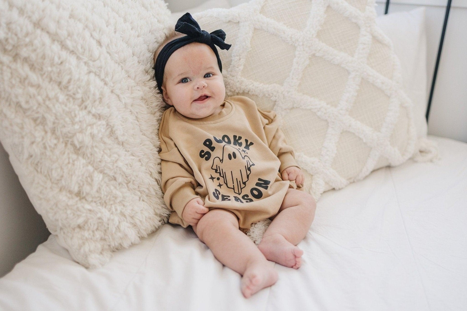 Spooky Season Sweatshirt Romper by Little Joy Co., product view 6
