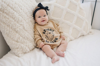 Spooky Season Sweatshirt Romper by Little Joy Co., product view 6